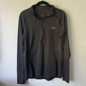 LL Bean Lightweight Half-Zip Pullover Black